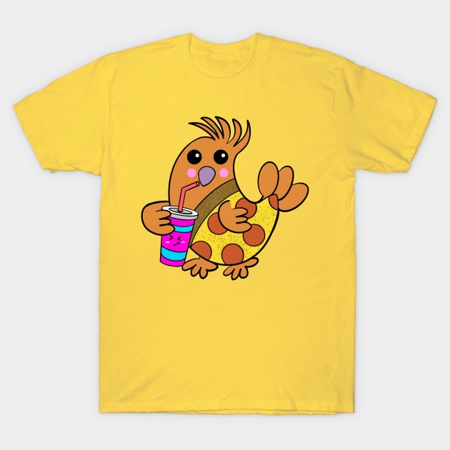 Chicken Pizza Lovers Silly T-Shirt by DaysMoon